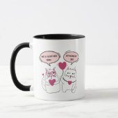 Mug Funny Sarcastic Cat Couple Saint-Valentin (Gauche)