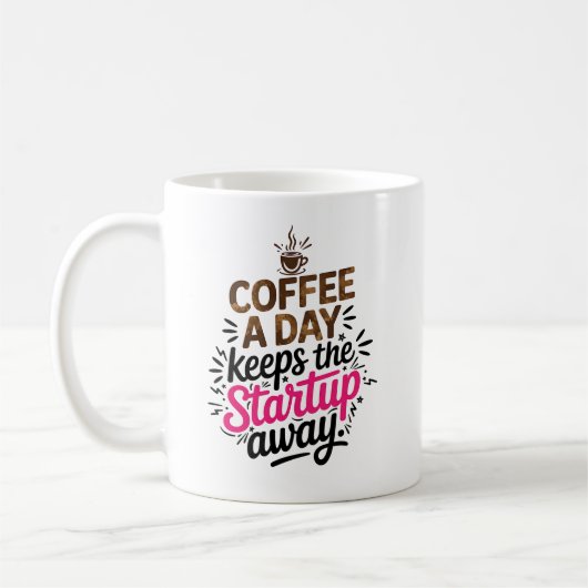 Mug Funny Sarcastic Entrepreneur cadeau Humour de déma (Gauche)