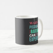Mug Funny Sarcastic Warning Don't Off Bartender Pun  (Devant droit)