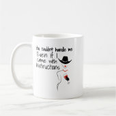 Mug Funny Sarcastic You Couldn't Handle Me Women Wine (Gauche)