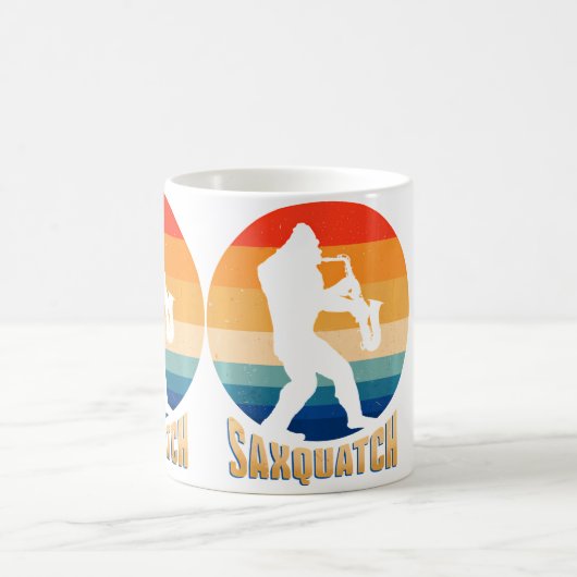 Mug Funny Saxquatch A Sax And A Sasquatch Playing A Mu (Centre)