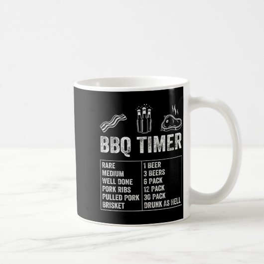 Mug Funny Saying Bbq Timer Beer Grill Dad Barbecue Dri (Droite)