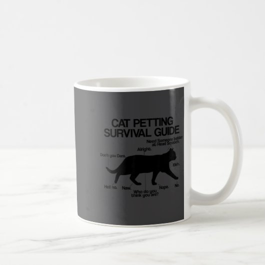 Mug Funny Saying Cat Owner Petting Guide Cat Lover Gif (Droite)