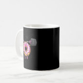 Mug Funny Saying Donut Give Up Gym Weight Lifting Work (Devant gauche)