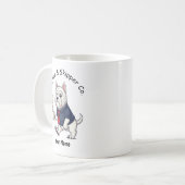 Mug Funny  Schipperke Dog Business Suit Coffee  (Devant gauche)