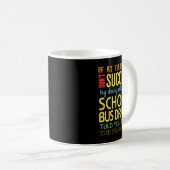 Mug Funny School Bus Conducteur Réussite Don Appréciat (Devant droit)