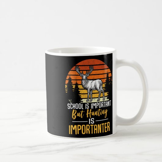 Mug Funny School Et Graphisme De Chasse Pour Les Fille (Droite)