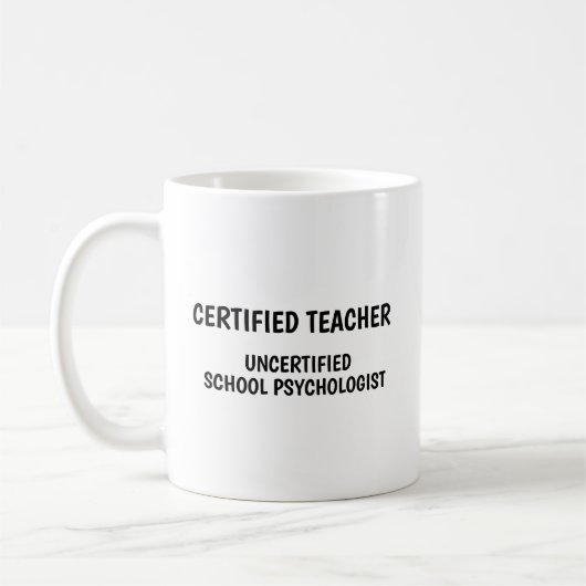 Mug Funny School Teacher Life (Gauche)