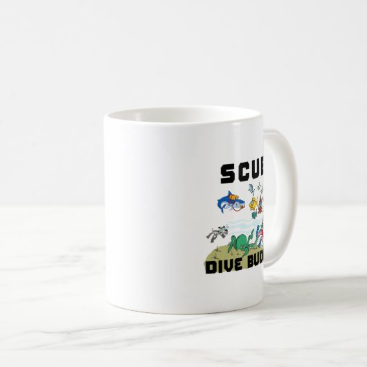 Mug Funny Scuba Dive Buddy (Devant droit)