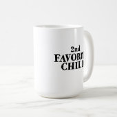 Mug Funny second favorite child sibling son daughter (Devant droit)
