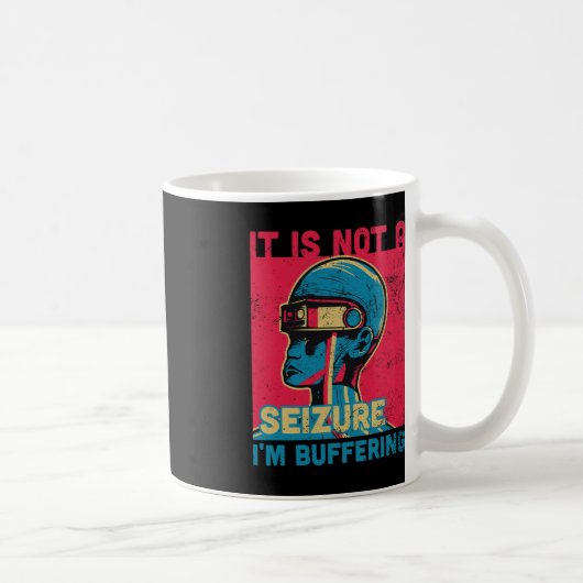 Mug Funny Seizure - Ruban pourpre pour l'Epilepsie (Droite)