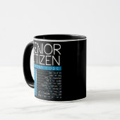 Mug Funny Senior Citizen Texting Code Cool Grandpa (Devant gauche)