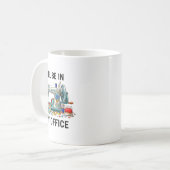 Mug Funny Sewing Sewer My Office Quilt Quilting Patter (Devant gauche)