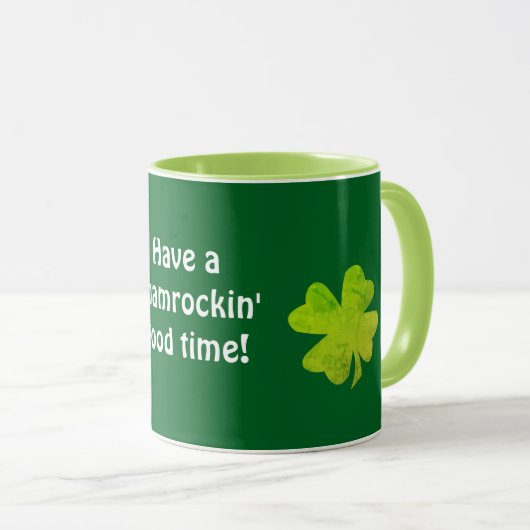 Mug Funny Shamrocky St Patrick (Devant droit)