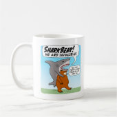 Mug Funny Shark and Bear Team Up As SharkBear (Gauche)