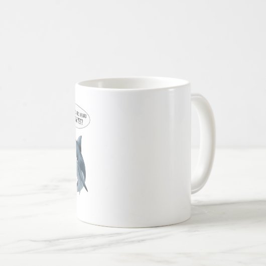 Mug Funny shark and diver  (Devant droit)