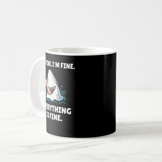 Mug Funny Shark Attack (Devant gauche)