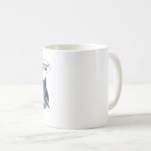 Mug Funny shark diver lunch time :nice bubbles bro (Devant droit)