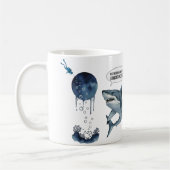 Mug Funny shark diver lunch time :nice bubbles bro (Gauche)