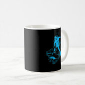 Mug Funny Shark Et Plongée Plongée Plongée Plongée Pla (Devant droit)