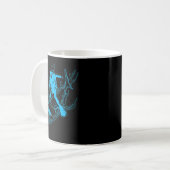 Mug Funny Shark Et Plongée Plongée Plongée Plongée Pla (Devant gauche)
