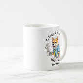Mug Funny  Shiba Inu Dog Business Suit Coffee  (Devant droit)