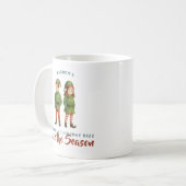 Mug Funny Sigma Gen Z Elf “Rizz the Season” Monogram (Devant gauche)