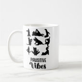 Mug Funny Six Cats Yoga Sitions  (Gauche)