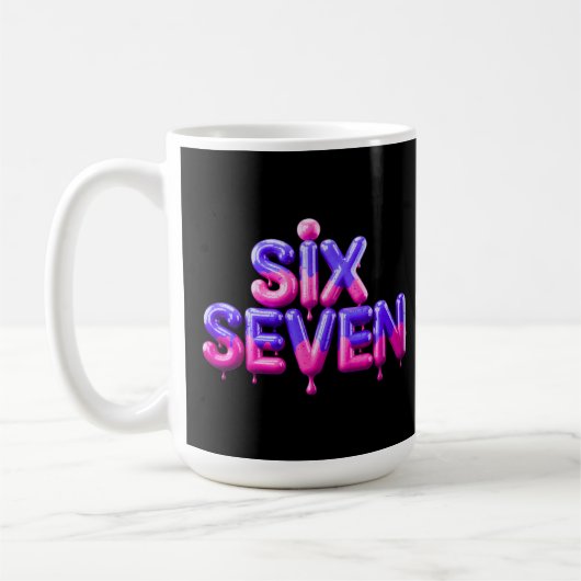 Mug Funny Six Sept 67 Mème Gen Alpha Style Viral Cool (Gauche)