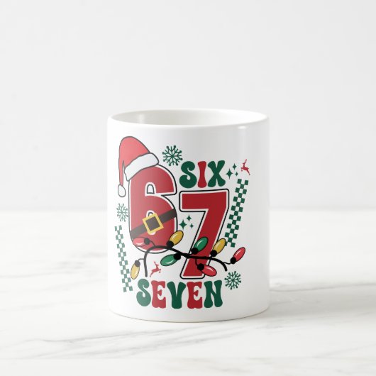 Mug Funny Six Seven 67 6 7 Meme Fun Christmas Gift (Centre)