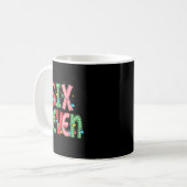 Mug Funny Six Seven 67 Christmas Teacher Meme For Men (Devant gauche)