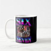 Mug Funny Six Seven 67 Meme 67 Racoon Meme Bootleg Gra (Gauche)
