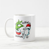 Mug Funny Six Seven 67 Meme 6 7 Christmas Elf Hand Boy (Gauche)