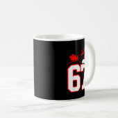 Mug Funny Six Seven 67 Meme 6 7 Elf Santa Christmas Pa (Devant droit)