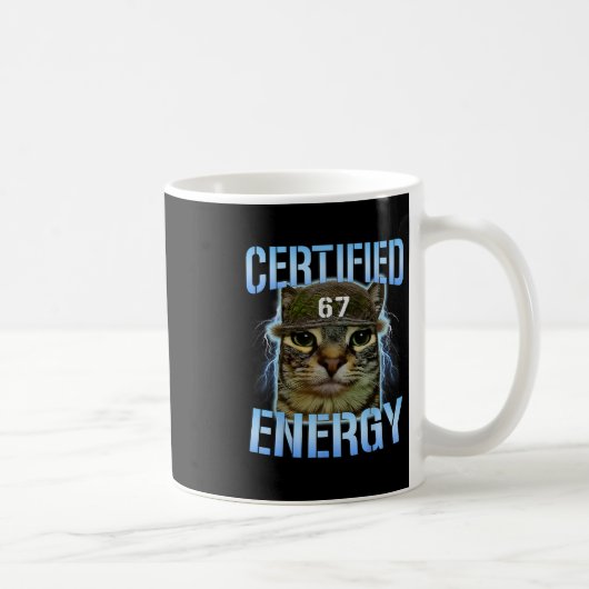 Mug Funny Six Seven 67 Meme Certified Energy Cursed Ca (Droite)