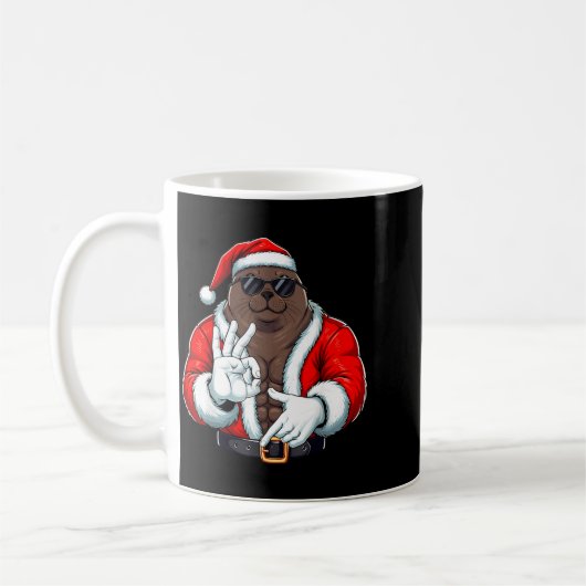 Mug Funny Six Seven 67 Meme Seal Christmas Men Boys Te (Gauche)