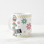 Mug Funny Six Seven 67 Meme Xmas Elf Holiday Humor (Devant gauche)