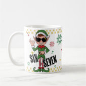 Mug Funny Six Seven 67 Meme Xmas Elf Holiday Humor (Gauche)