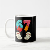 Mug Funny Six Seven 6 7 Meme Christmas Ice Cream Drip (Gauche)