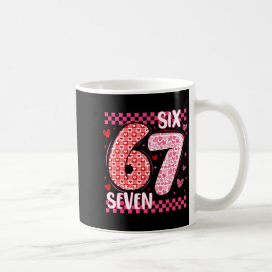 Mug Funny Six Seven 6 7 Meme For Men Women Kids Valent (Droite)