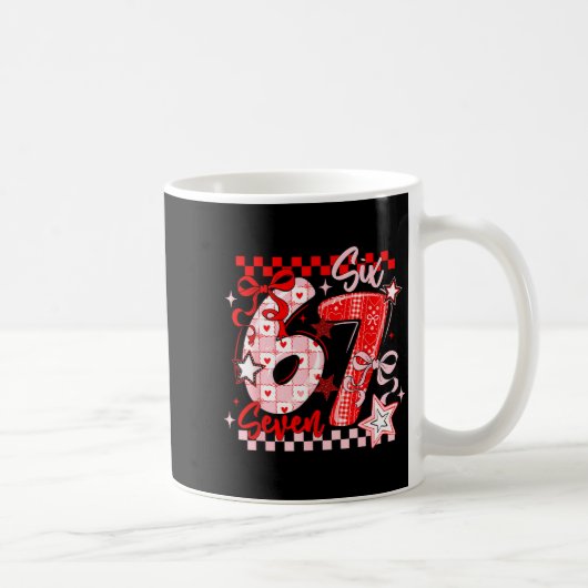 Mug Funny Six Seven 6 7 Meme Men Women Kids Valentine  (Droite)
