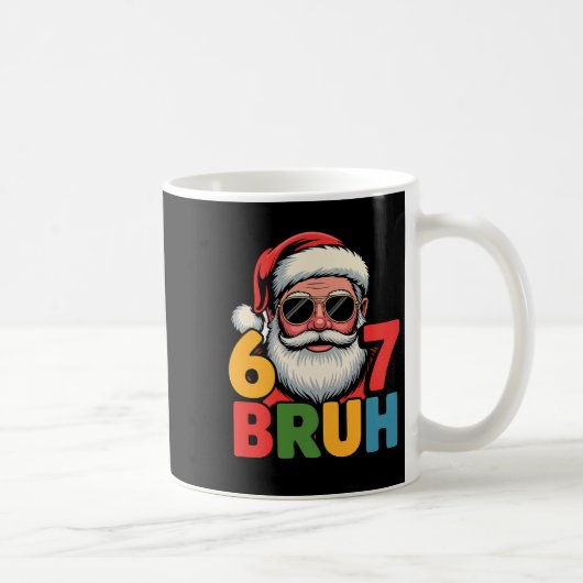 Mug Funny Six Seven 6 7 Meme Santa Christmas Men Boys  (Droite)
