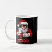Mug Funny Six Seven 6 7 Meme Santa Christmas Shirt Men (Gauche)