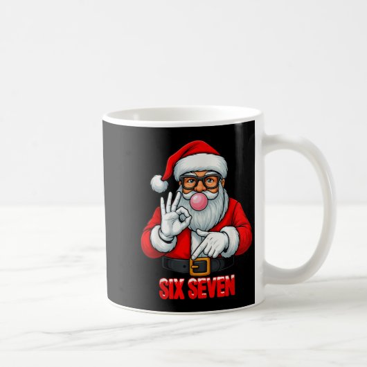Mug Funny Six Seven 6 7 Meme Santa Christmas Shirt Men (Droite)