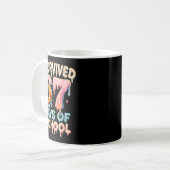 Mug Funny Six Seven 6 7 Meme Z Gen I Survived 67 Days (Devant gauche)