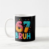 Mug Funny Six Seven Bruh 67 Ice Cream Drip Men Boys Ki (Gauche)