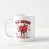 Mug Funny Six Seven Cute Heart 67 Meme Valentine Kids  (Gauche)