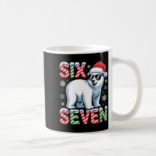 Mug Funny Six Seven Lar Bear Christmas 67 Santa Hat Wi (Droite)
