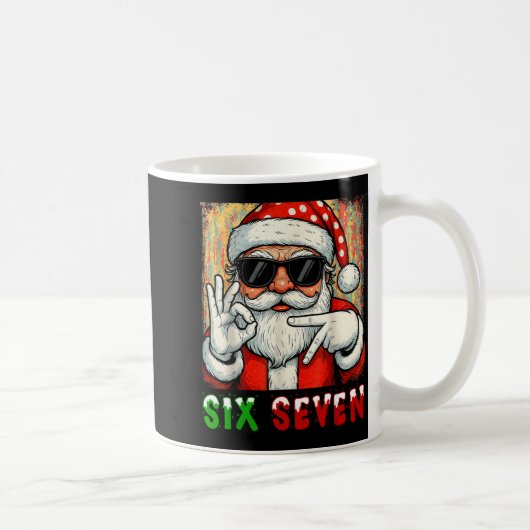 Mug Funny Six Seven Meme Christmas Cool Santa Saying 6 (Droite)
