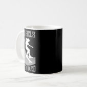 Mug Funny Skateboard Gift For Girls Kids Skateboarding (Devant gauche)